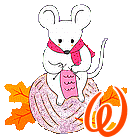 Alphabet souris tricote - automne-