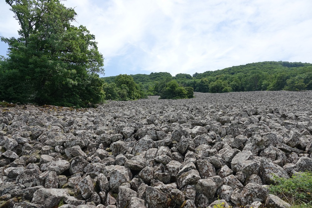 La coulée de lave de Roquelaure...