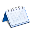 Hydroxygen Date : icone de calendrier bleu par deviantdark