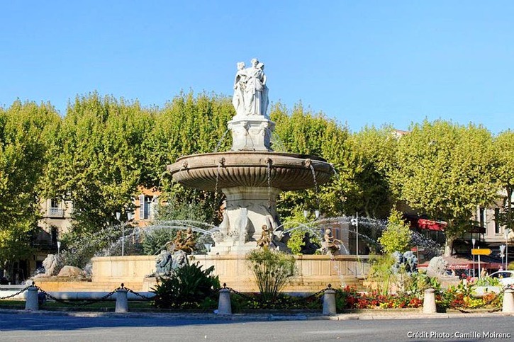 La fontaine de la Rotonde à Aix-en-Provence