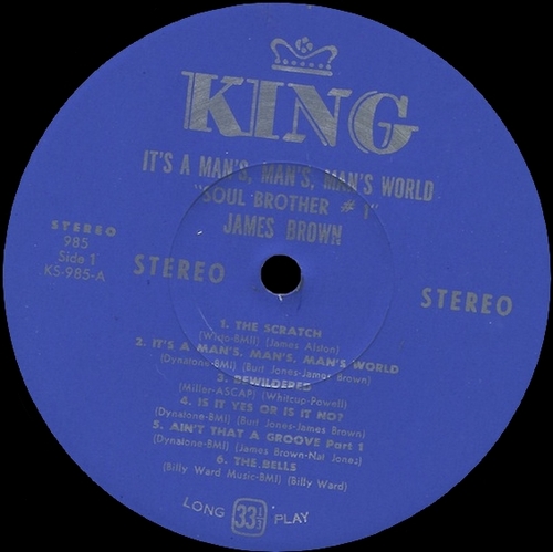 1966 James Brown : Album " It's A Man's Man's Man's World " King Records K 985 [ US ]