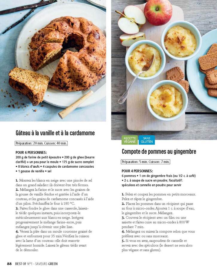 Nutrition - 1: Cuisine végétarienne - Les Desserts (13 pages)