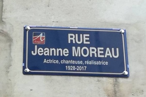 Une rue Jeanne Moreau inaugurée à Angers