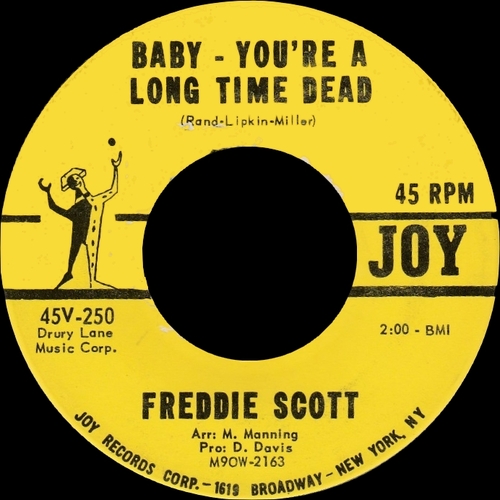 Freddie Scott : Album " Sings And Sings And Sings " Colpix Records SCP 461 [ US ]
