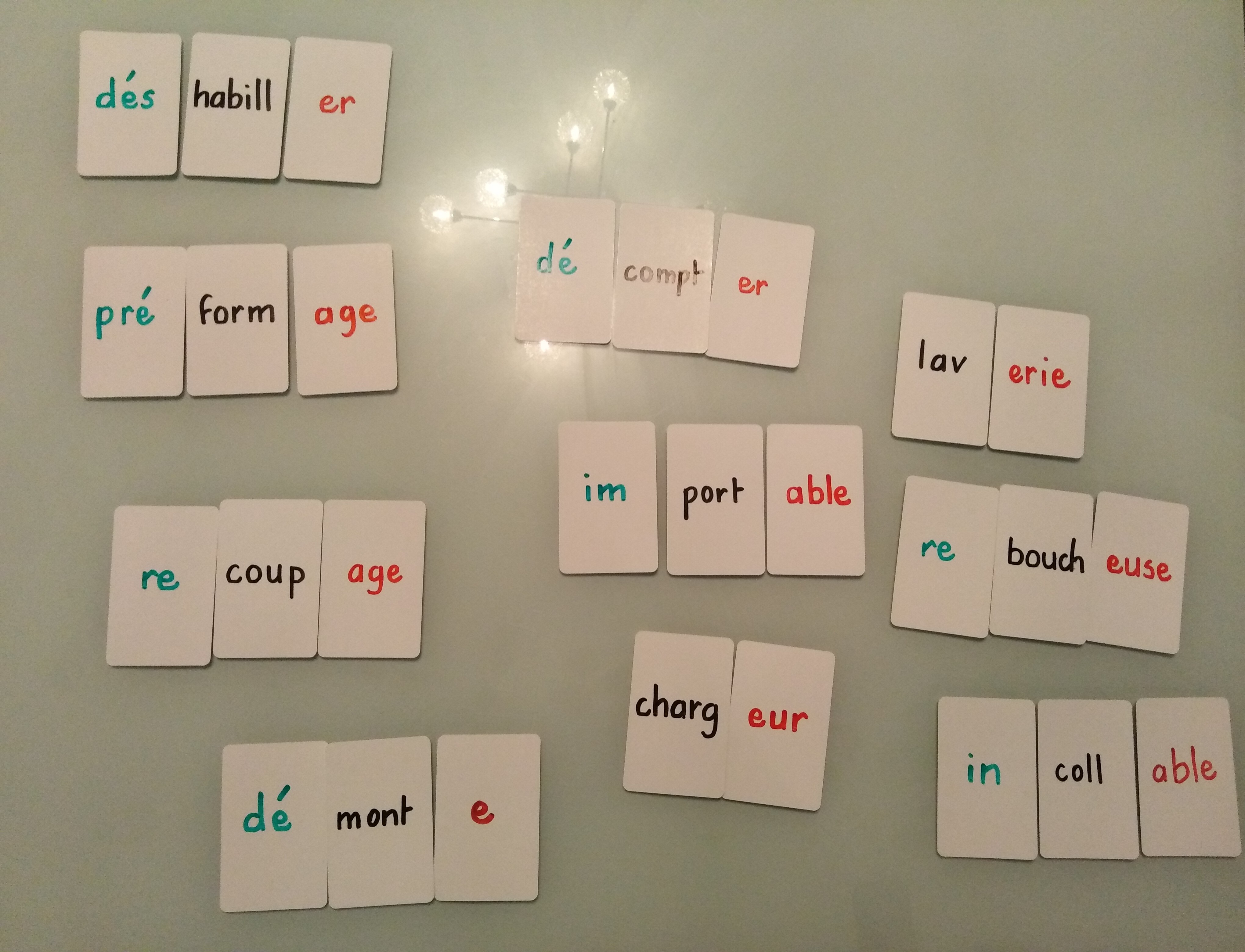 Jeu sur la formation des mots (préfixe-radical-suffixe) - Les Pratiques de  classe de Mister Chat