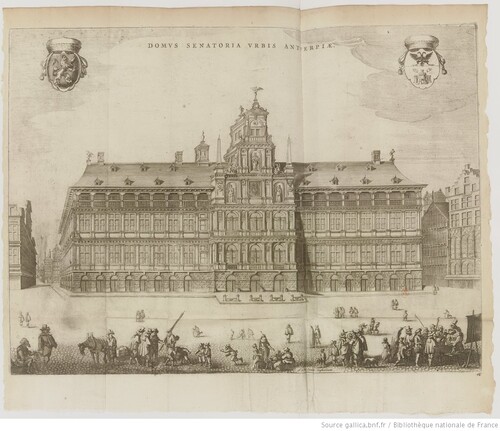 Anvers, Maison de Ville - Pieter Boudewyn Van Der Aa, La galerie agréable du monde, 1729 (gallica)