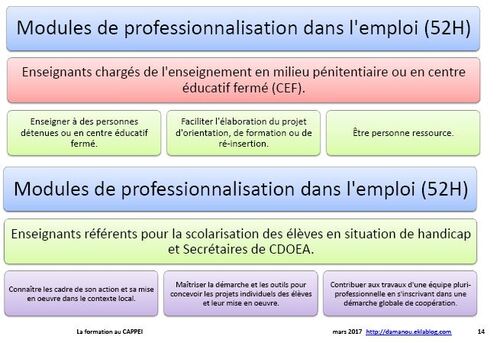 La Formation au CAPPEI