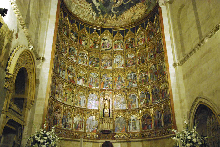 Salamanca - Ancienne cathédrale - Le retable