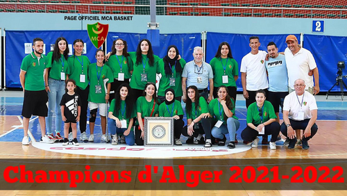 MCA Réserve Filles Champion d'Alger 2022