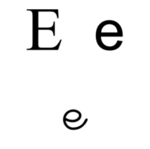 le son "e"