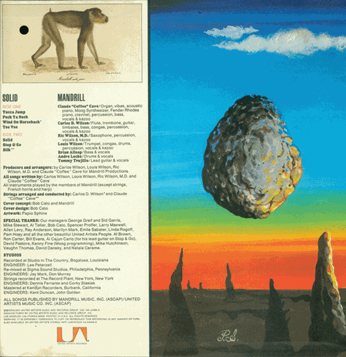 1975 : Album " Solid " United Artists Records UA-LA408-G [ US ]