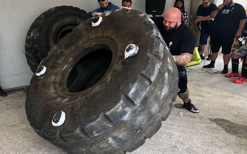 Aurélien Lejeune, champion de France de Strongman, catégorie Open