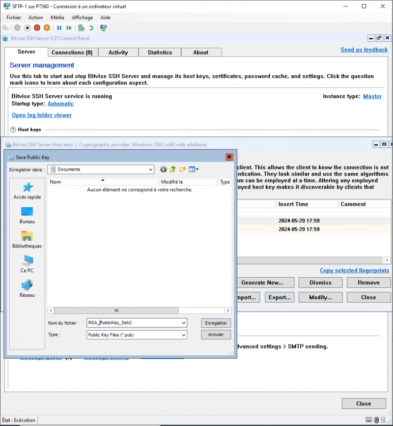 Configurer un serveur SFTP en failover sur Windows Serveur Core 2022