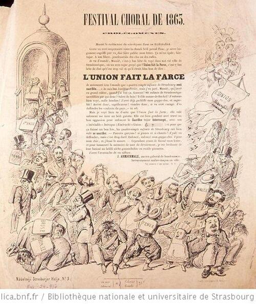 festival choral de 1863, illustration. Orphéons