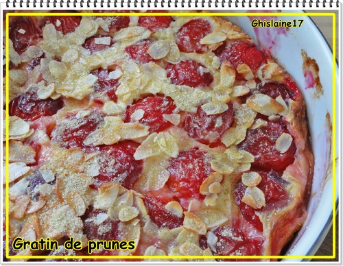 Gratin de prunes