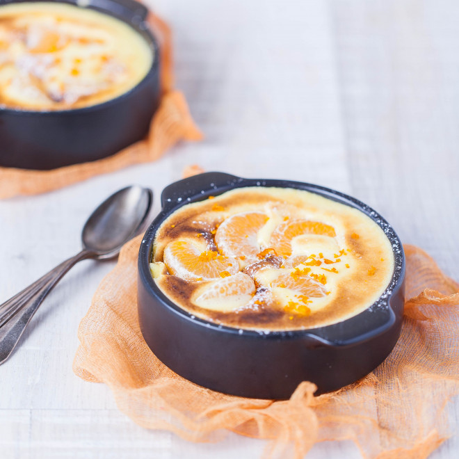 Gratin de clémentines à la crème d’amande