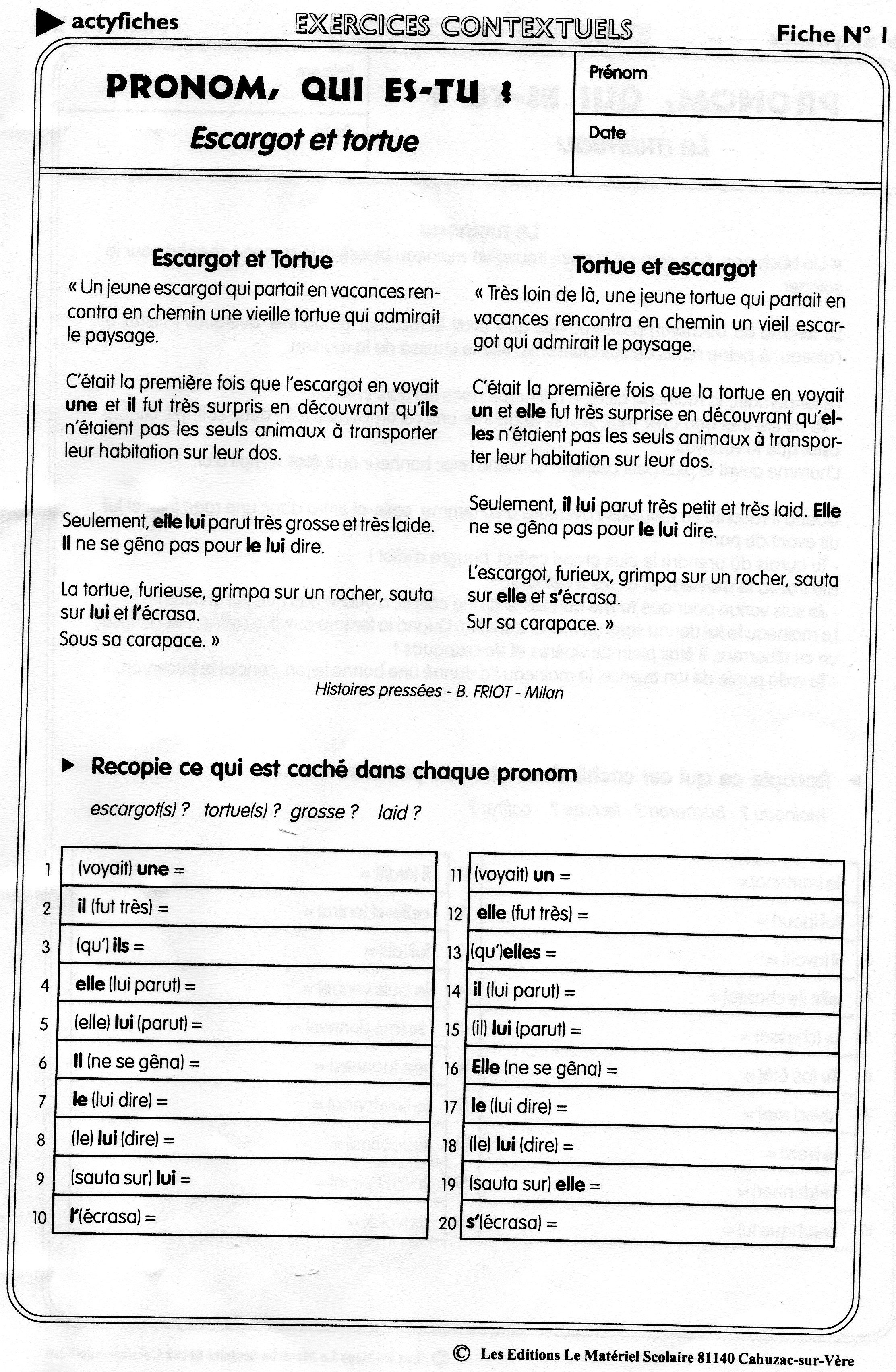 Adjectif épithète Exercices à Imprimer Devoirs pour le 19 mai - École élémentaire du Chat Perché