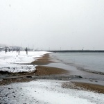 6 janvier: neige sur la plage
