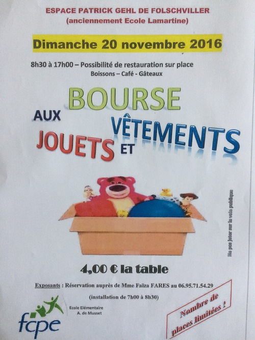 Bourse aux jouets et aux vêtements