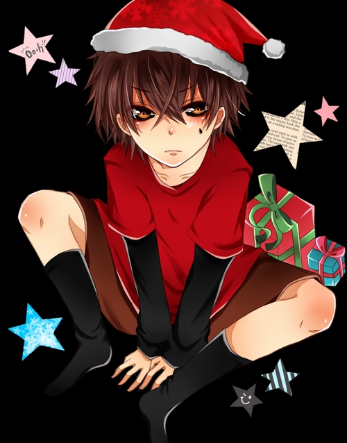 Image de anime, boy, and christmas