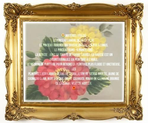 Dessin et peinture - vidéo 3277 : Comment peindre des zinias ? - huile ou acrylique.