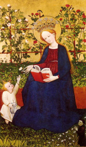 Oberrheinischer Meister - Madonna mit den Erdbeeren.png