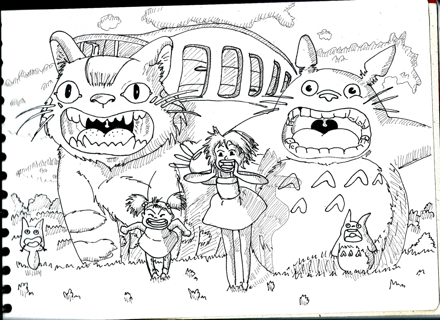 comment dessiner totoro