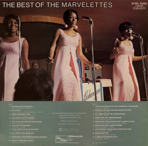 The Marvelettes : Album " The Best Of The Marvelettes " Tamla Motown Records STML 11258 [ UK ]