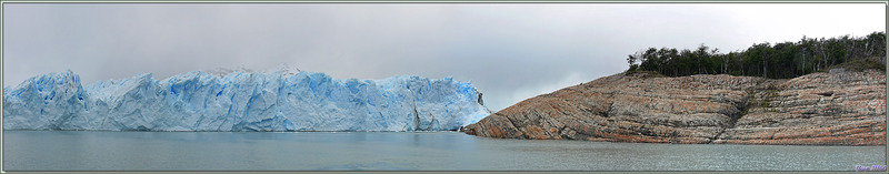 Front du Glacier Perito Moreno vu du Brazo Rico - Lago Argentino - Patagonie - Argentine