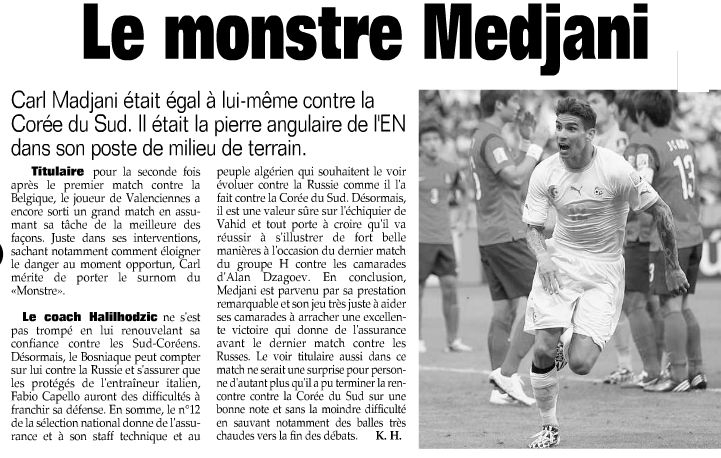 Dimanche 22.6.2014 EN-Corée du Sud 4-2 Mondial brésil