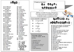 Roman policier / Champ lexical