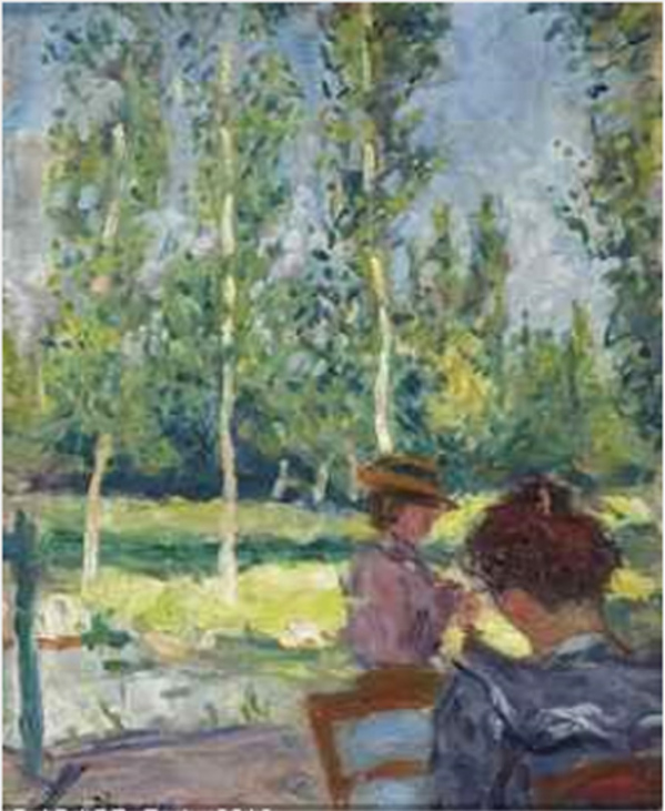 Deux femmes au jardin