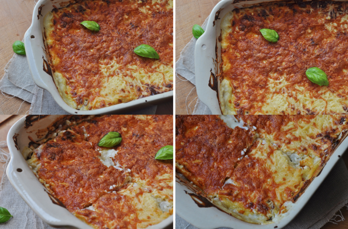 Lasagnes aux champignons au pesto