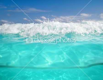 dep_5509082-Waterline-caribbean-sea-underwater-and-blue-sea
