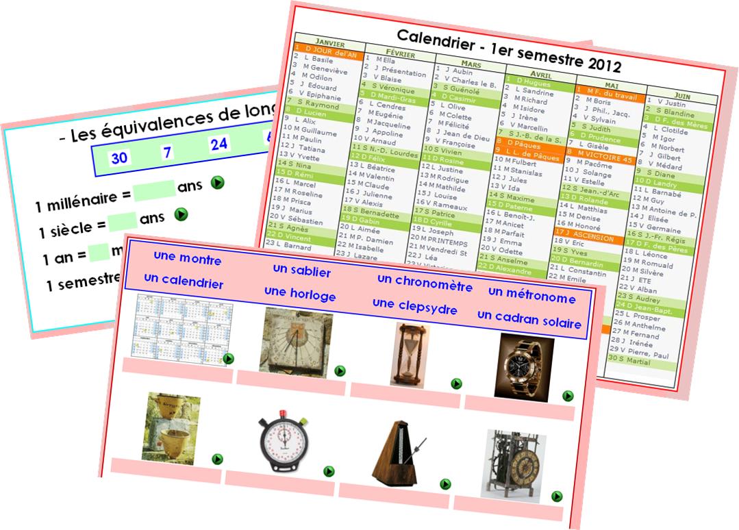 Les Instruments De Mesure Du Temps Ce2