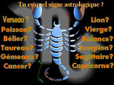 quel es ton signe astrologique