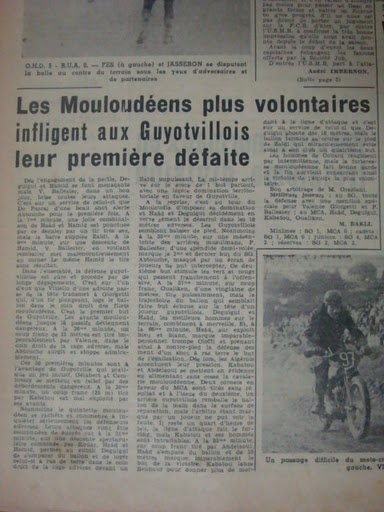 22.10.1950 Stade Guyotvillois-MCA 2-3