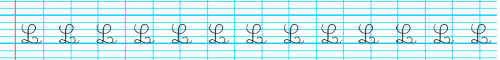 formation des lettres en lié: L