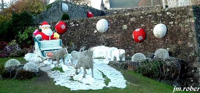 Limoges,ses illuminations de Noël et la rencontre avec le Père Noël