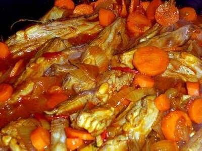 Recette de cuisine : Agneau en ragoût aux carottes et au thym