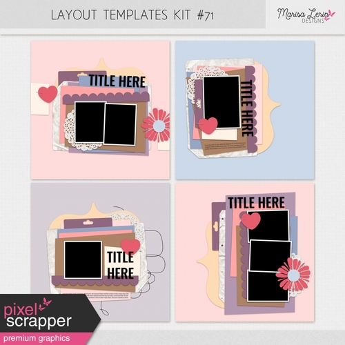 layout Templates kit #71 et TN layout Templates kit #24
