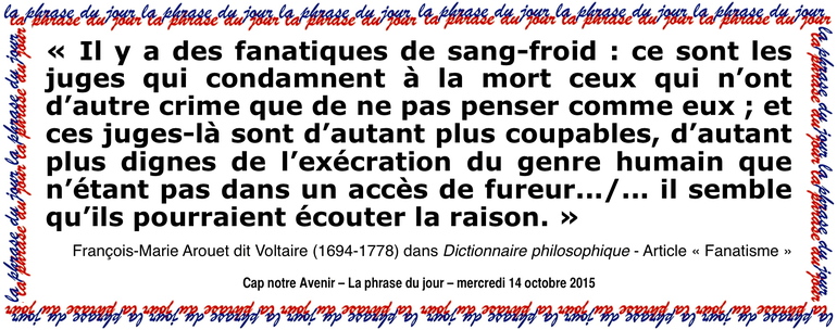 En trois lignes, l'idée du jour...