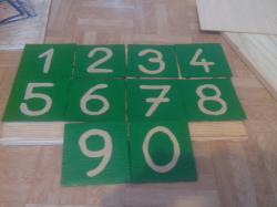 Lettres et chiffres rugueux