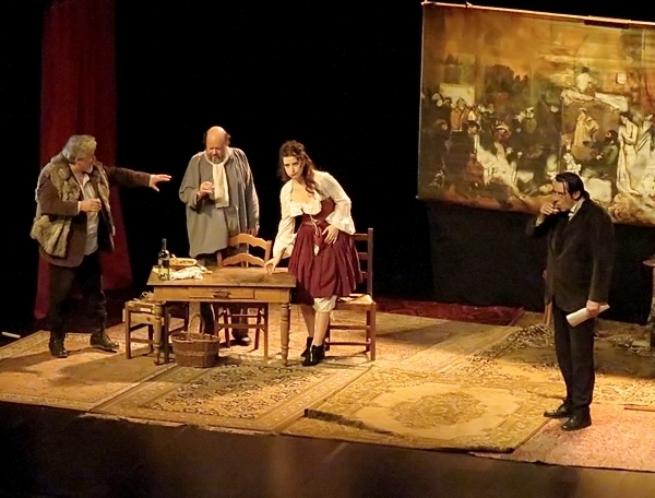 "Proudhon modèle Courbet" une pièce de théâtre extraordinaire qui a ébloui les Châtillonnais !