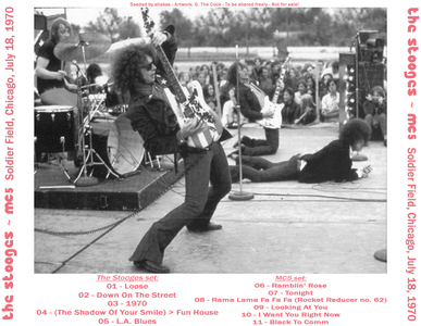 Live historique (mais pas top!): The Stooges/MC5 - Soldier Field Chicago - 18 Juillet 1970