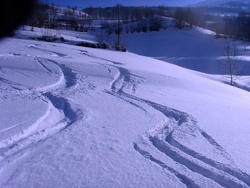 Le Membre Actif et l'Eclaireur au siege social ou Le Pays Toy sous la neige