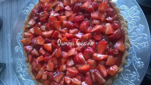 tarte fraise basilic