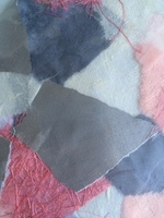 Coeur pastel en patchwork (collage)