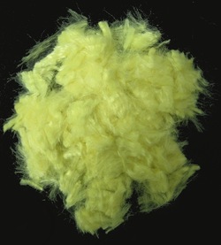 Fibre d'aramide (Kevlar) jaune doré