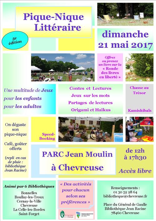 Pique Nique Littéraire 5ème édition 21 mai 2017 à Chevreuse